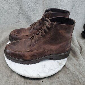 Walk London Shoes Mens UK 7 US 8 Brown Leather Sean Hertiage Lace Up Boots